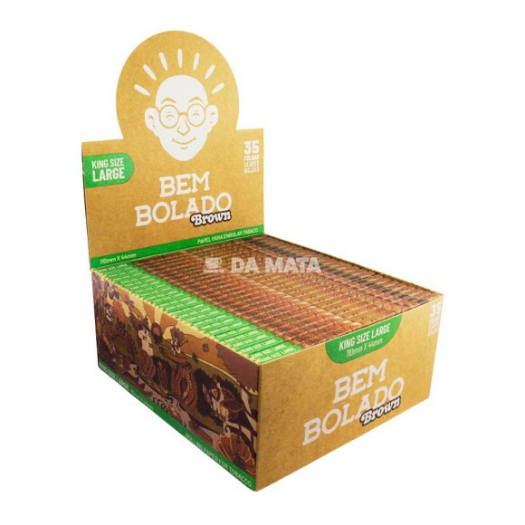 Caixa de Seda Bem Bolado Brown King Size Large de lado tabacaria da mata