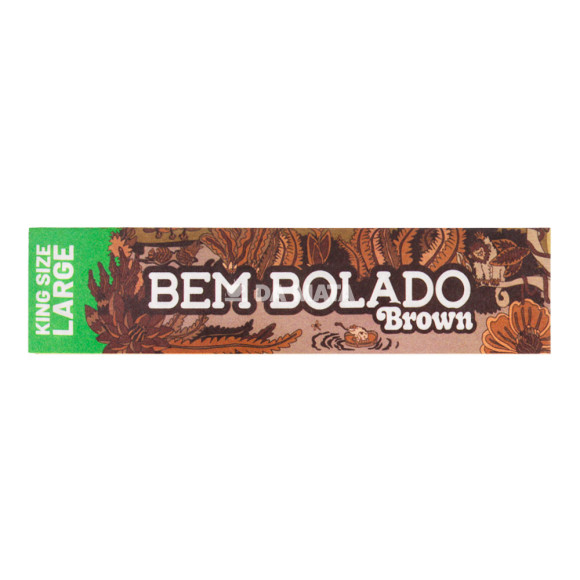 Seda Bem Bolado Brown King Size Large de frente tabacaria da mata  
