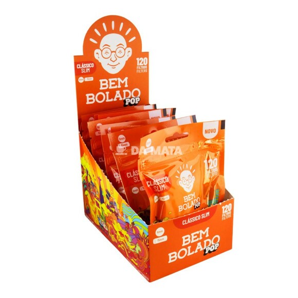 Caixa de Filtro Bem Bolado Pop Clássico Slim de lado tabacaria da mata