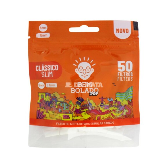 Filtro Bem Bolado Pop Clássico Slim C/50un de frente tabacaria da mata