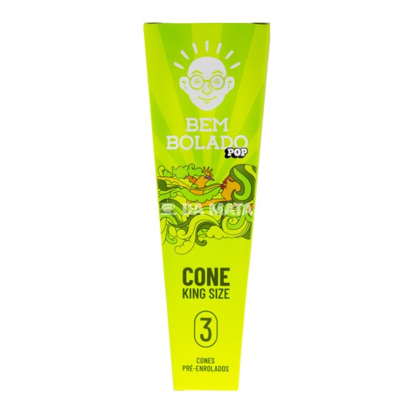 Cone Bem Bolado Pop King Size 3un de frente tabacaria da mata