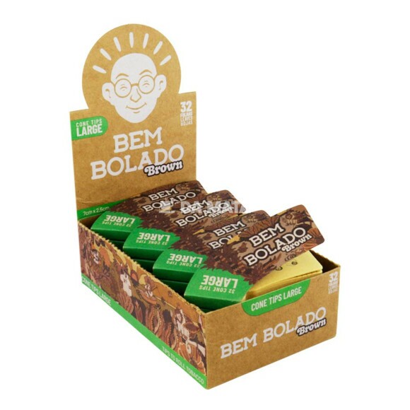 Caixa de Piteira Bem Bolado Brown Curva de frente tabacaria da mata 