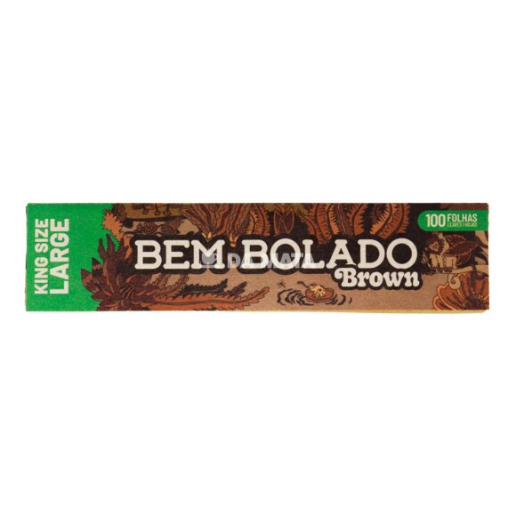 Seda Bem Bolado Brown King Size Large 100 Folhas de frente tabacaria da mata