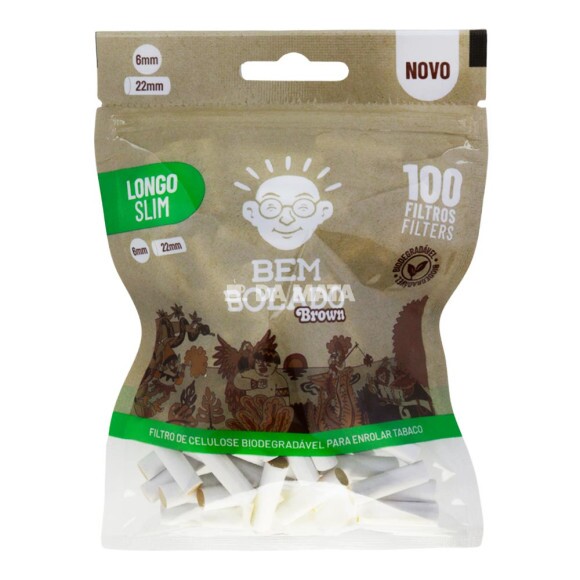 Filtro Bem Bolado Pop Brown Slim Longo de frente tabacaria da mata