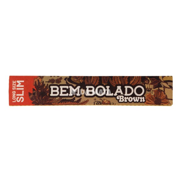 Seda Bem Bolado Brown Long Size Slim  de frante tabacaria da mata 