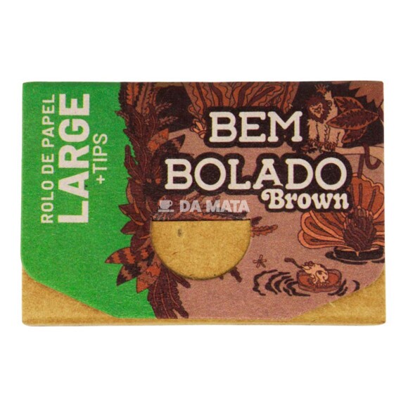 Seda Bem Bolado Brown Rolos C/ Piteira de frente tabacaria da mata 