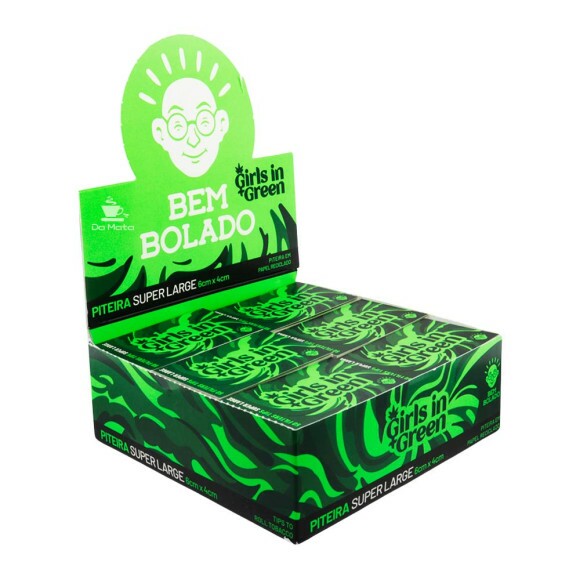 Caixa de Piteira Girls in Green - 24 unidades de lado