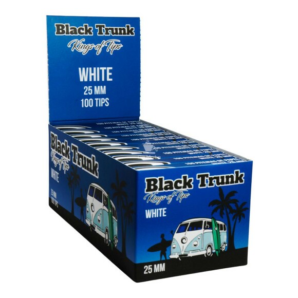 Caixa de Piteira Black Trunk White Tips 25mm