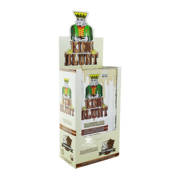 Caixa de King Blunt Baunilha de lado