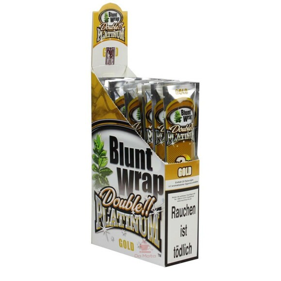 Caixa de Blunt Wrap Platinum Gold