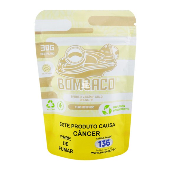 Bombaco Virgínia Gold Baunilha 30g de frente