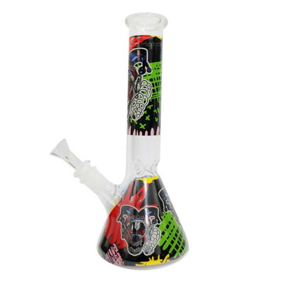 Bong de Vidro Grande Joker Smoker