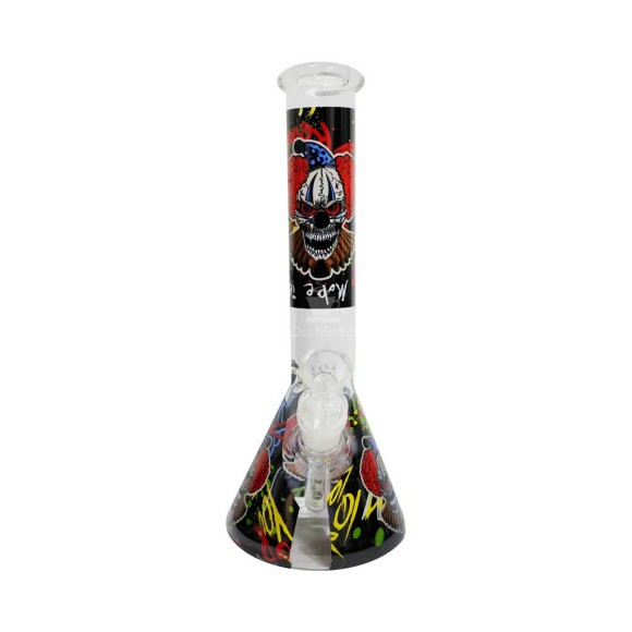 Bong de Vidro Médio Black Clown