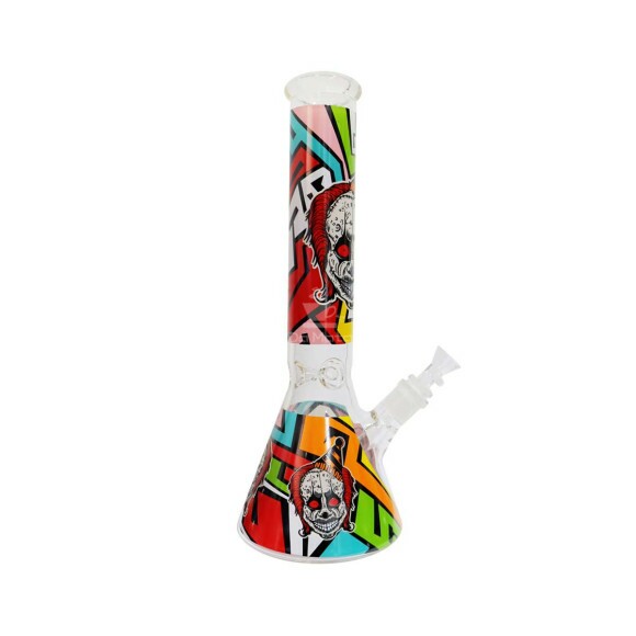 Bong de Vidro Médio Clown Colorfull