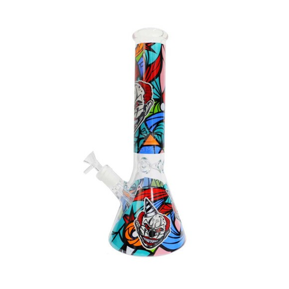 Bong de Vidro Médio Clown Birthday
