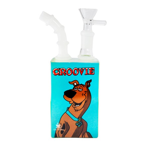Bong de Vidro Abduzido Gold Juice Box 01 Scooby de frente