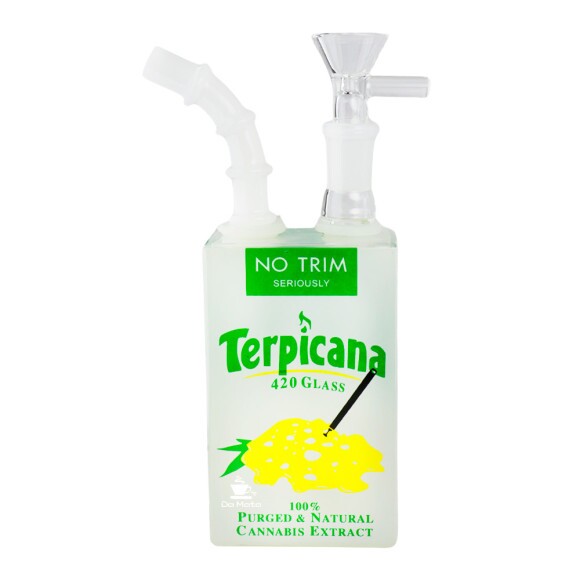 Bong de Vidro Abduzido Gold Live Juice Box 09 Terpicana de frente