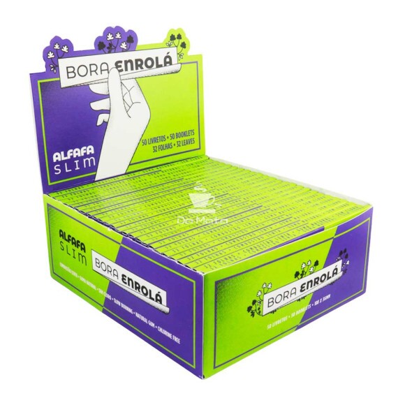 Caixa de Seda Bora Enrolá Alfafa Slim tabacaria da mata 