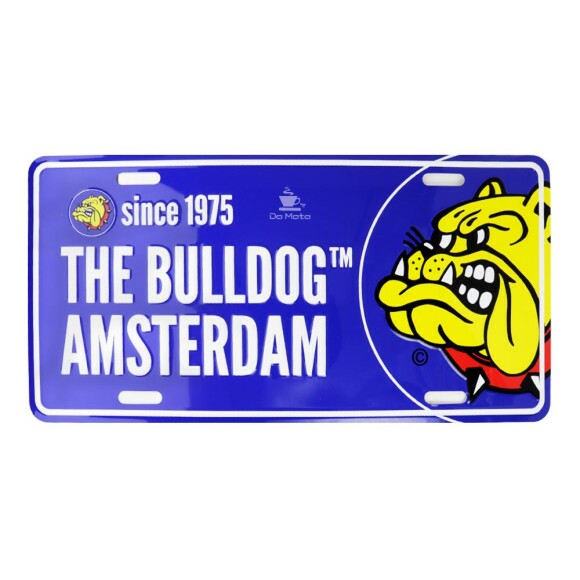 Placa The bulldog Amsterdam azul