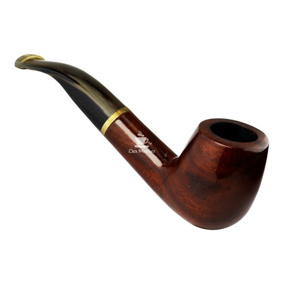 Cachimbo Elite Dourado Curvo de frente