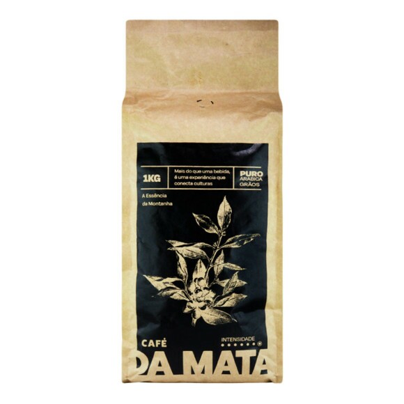 Café Da Mata Arábica Grãos 1KG de frente tabacaria da mata