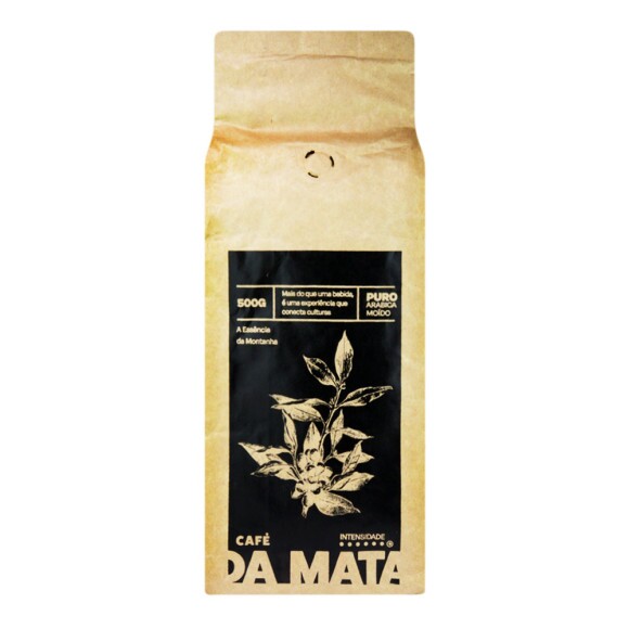 Café Da Mata Arábica Moído 500g de frente tabacaria da mata