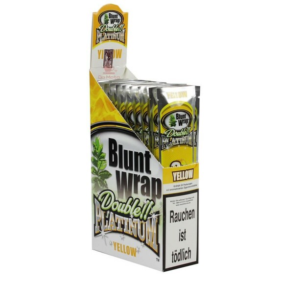 Caixa de Blunt Wrap Platinum Yellow