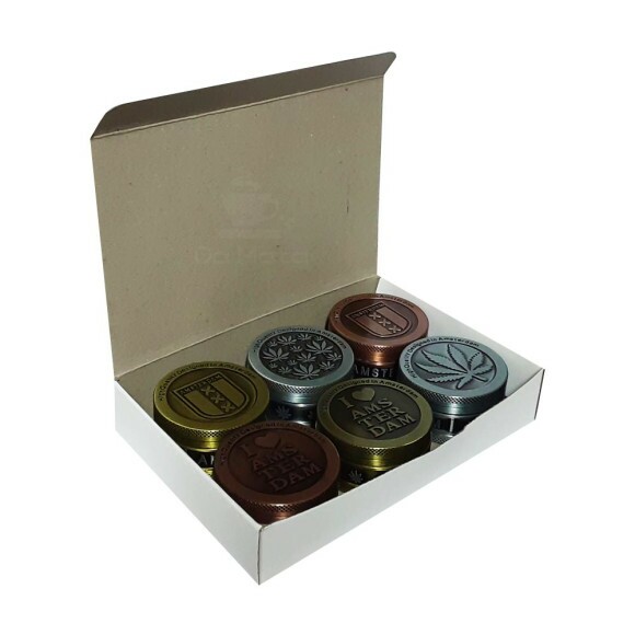 Caixa de Dichavador de Metal Grande Amsterdam