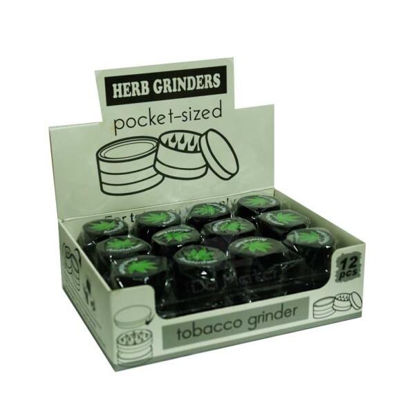 Caixa de Dichavador de Metal Erva 3 Partes