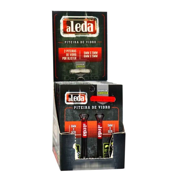 Caixa de Kit de Piteira de vidro aLeda 5mm e 6mm
