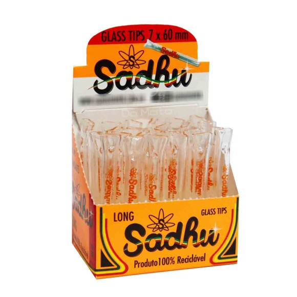 Caixa de Piteira de Vidro longa Sadhu 7mm