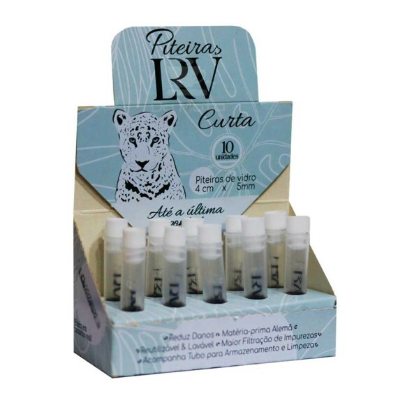 Caixa de Piteira de Vidro LRV Curta