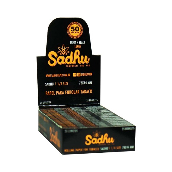 Caixa de Seda Sadhu Black 1 1/4