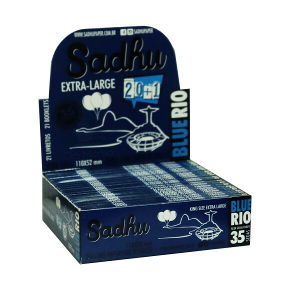 Caixa de Seda Sadhu Blue Rio King Size Extra Large