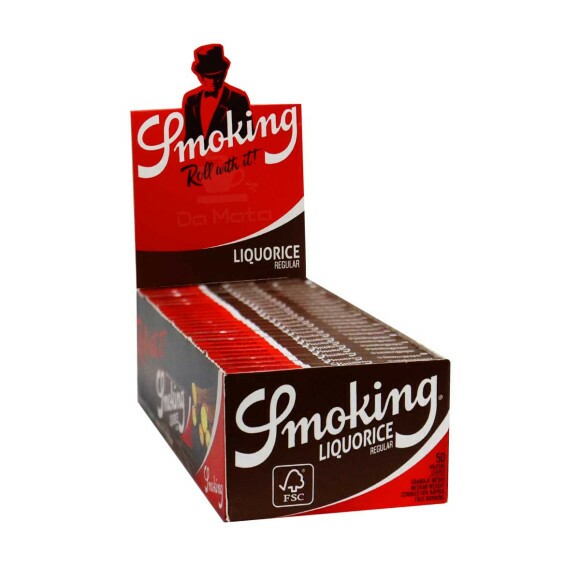 Caixa de Seda Smoking Liquorice Regular