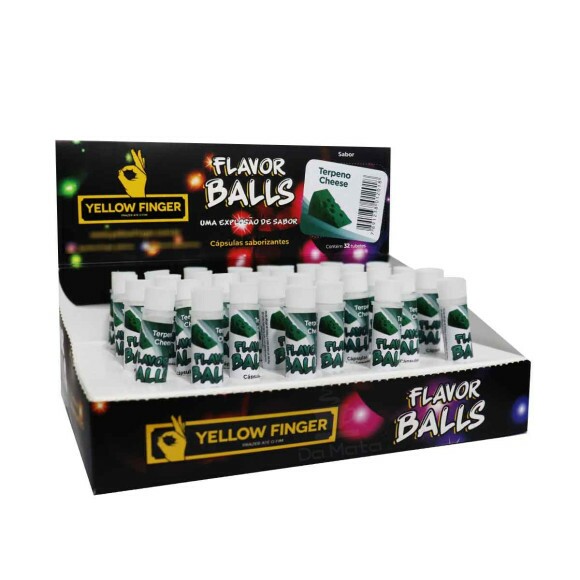 Caixa de Cápsula Saborizante Yellow Finger Terpeno Cheese