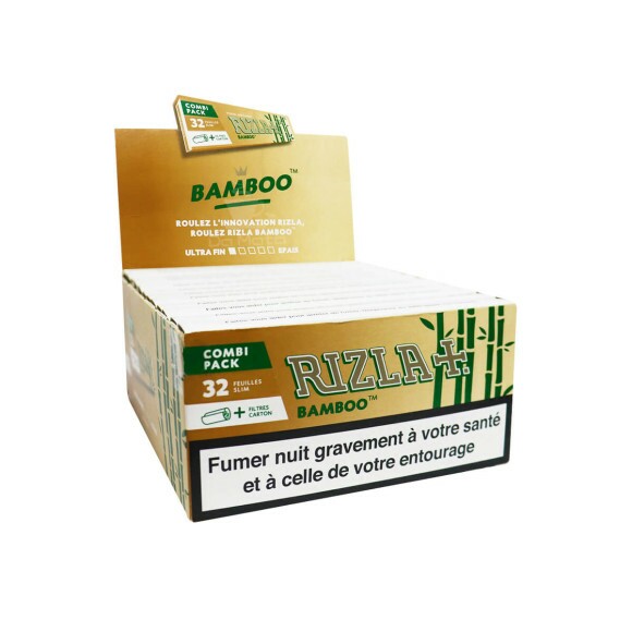 Caixa de Seda Rizla Bamboo c/ Piteira
