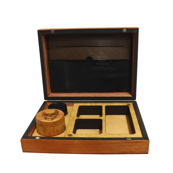 Rolling Box Wood Burning Caveira