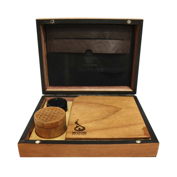 Rolling Box Wood Burning Flor da Vida