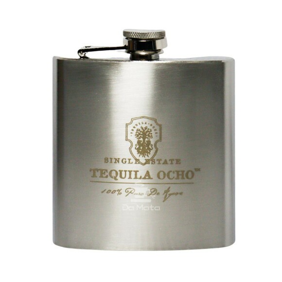 Cantil de Metal Tequila Ocho Médio