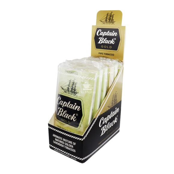 Caixa de Captain Black Gold de frente aberta