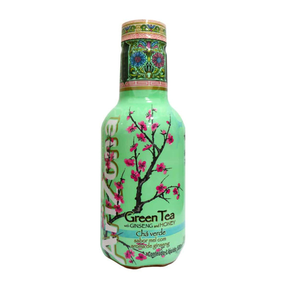 Chá Arizona Green Tea With Ginseng and Honey 500ml