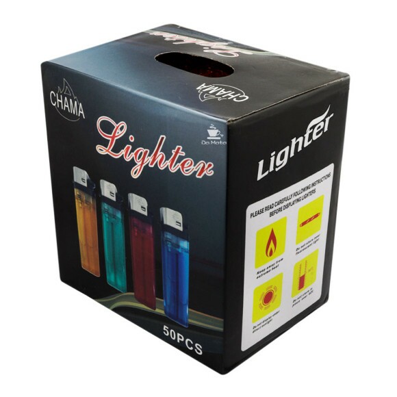 Caixa de Isqueiro Chama Lighter C/50