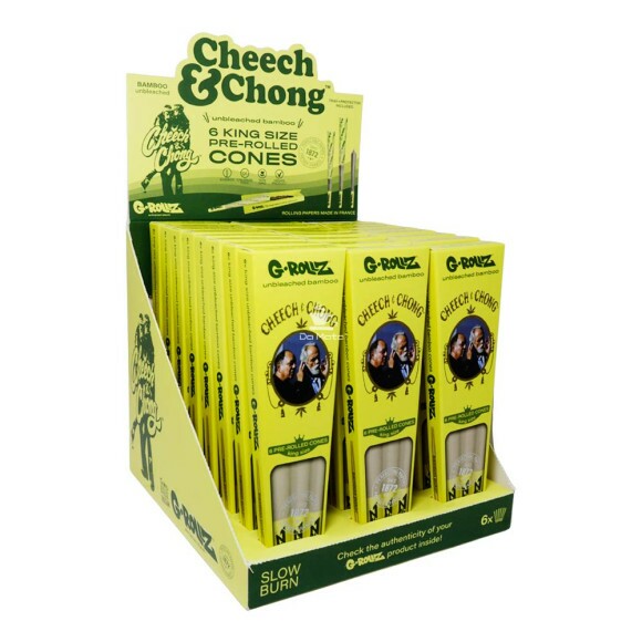 Caixa de Cone G-Rollz King Size Unbleached Bamboo