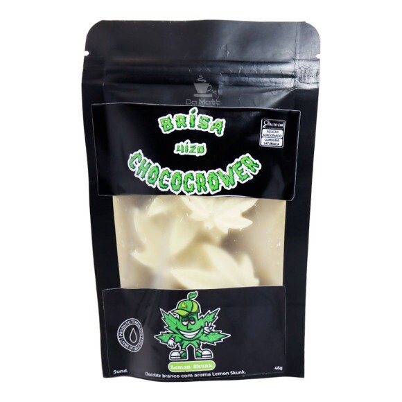 Chocolate Branco Folha Brisa 4i20 ChocoGrower Lemon 46g