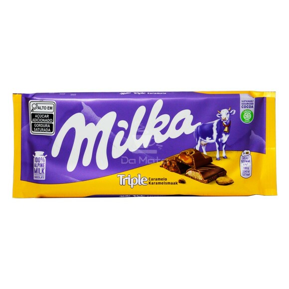Chocolate Importado Milka Triple Caramel 90g