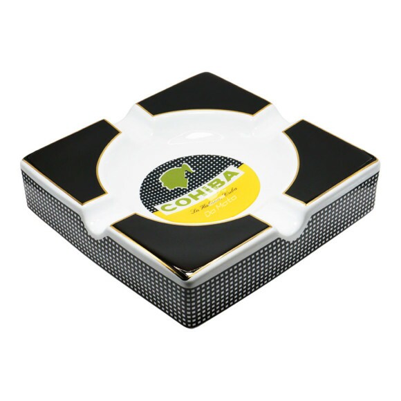 Cinzeiro de Porcelana Cohiba Grande de lado tabacaria da mata