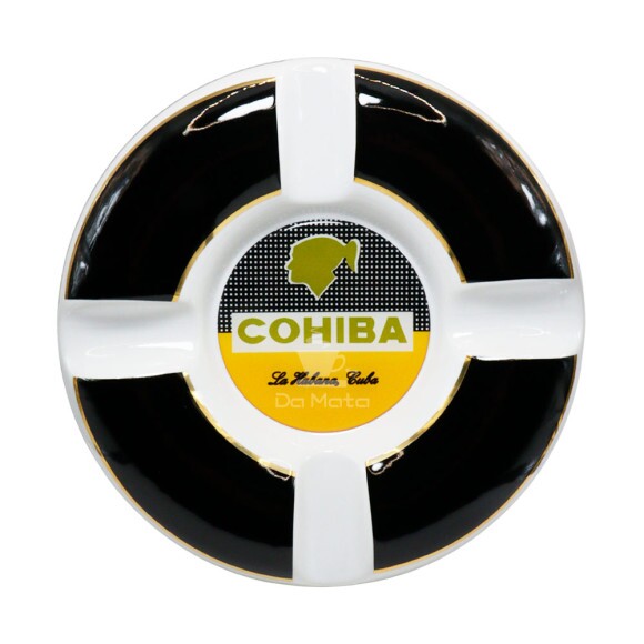 Cinzeiro de Porcelana Cohiba Redondo Grande de frente tabacaria da mata