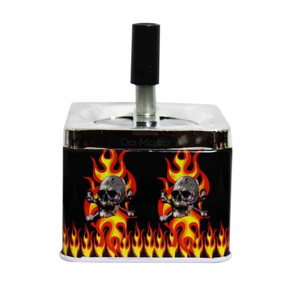 Cinzeiro de Metal Skull Fire