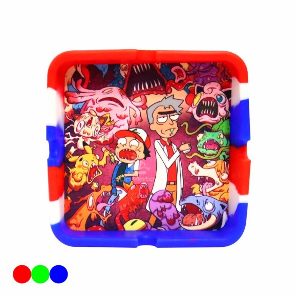 Cinzeiro de Silicone RIck and Morty Pokémon